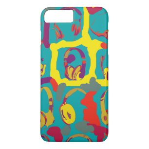 colour pop art dj headphones iPhone 8 plus/7 plus case