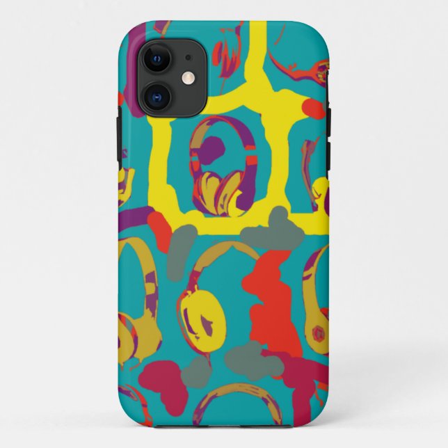 colour pop art dj headphones Case-Mate iPhone case (Back)