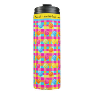 Colour Pop Dotted with Text Thermal Tumbler