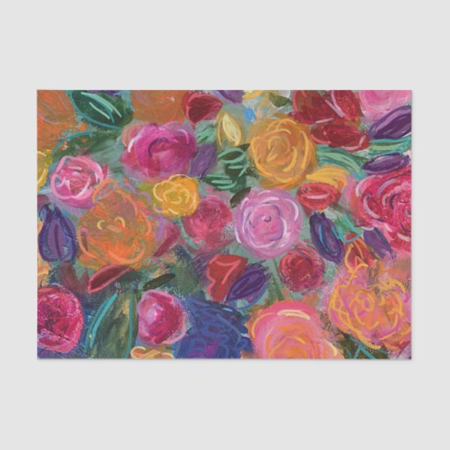 Colour Pop Floral Tissue Paper (Front)