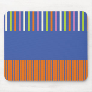 Colour Pop Stripes modern striped design Mouse Pad