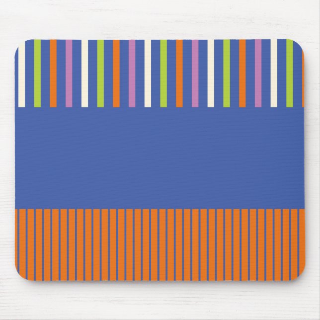 Colour Pop Stripes modern striped design Mouse Pad (Front)