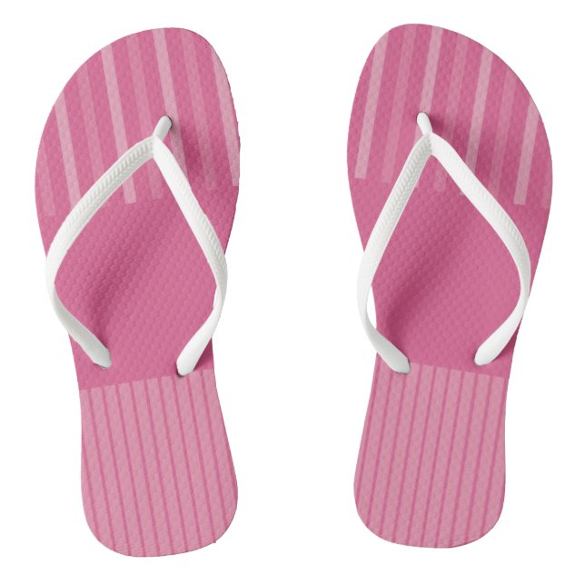 Colour Pop Stripes - Pink Thongs (Footbed)