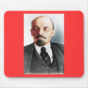 Colour portrait of Lenin Mouse Pad