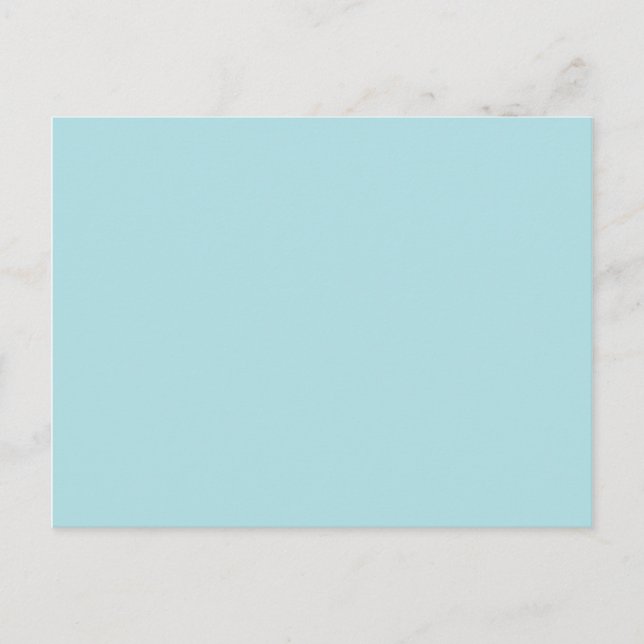 colour powder blue postcard (Front)