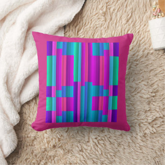 Colour Quilt on Green/Blue/Purple/Rose/Pink Cushion