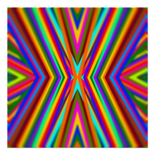 Colour Rays Rainbow Poster