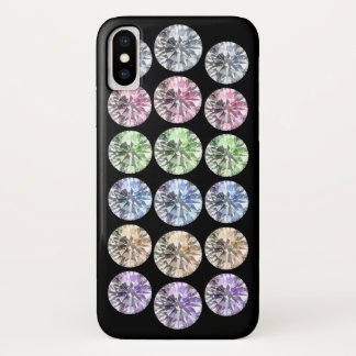 Colour rhinestone iPhone x case