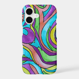Colour Rhythm-Hand Painted Abstract Watercolor Art
