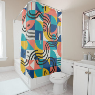 Colour Rhythm Shower Curtain