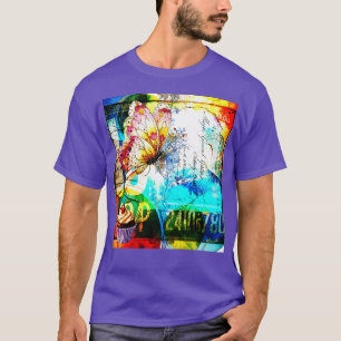 Colour Riot Retro Butterfly Collage T-Shirt
