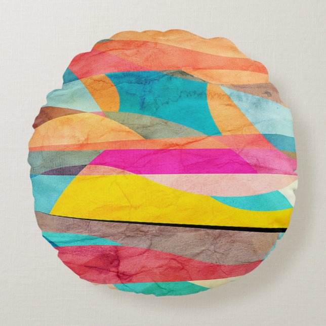 Colour Round Cushion (Front)