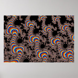 Colour Run - Fractal Art Poster