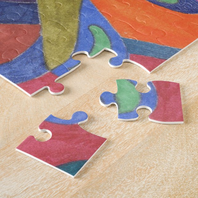 "Colour Rush" Abstract Art Jigsaw Puzzle (Side)