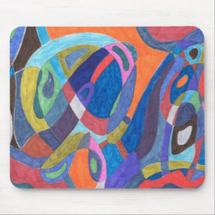 "Colour Rush" Abstract Mouse Pad