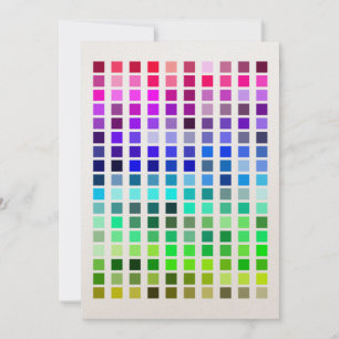 Colour Sample Invite11 Invitation