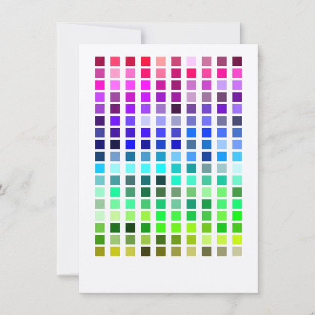 Colour Sample Invite3 Invitation (Front)