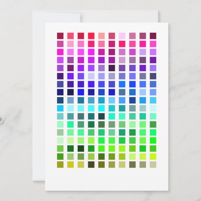 Colour Sample Invite6 Invitation (Front)