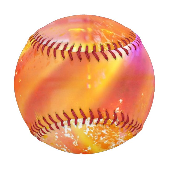 colour seamless art background yellow, orange baseball (Front)