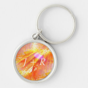 colour seamless art background yellow, orange key ring