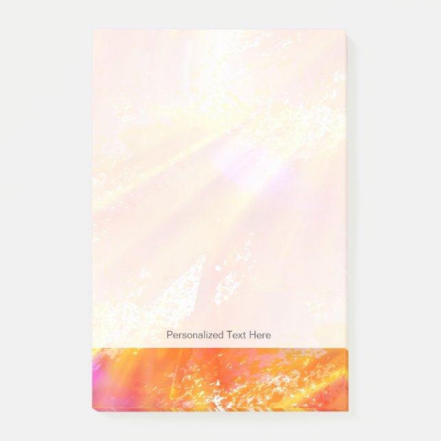 colour seamless art background yellow, orange post-it notes (Front)