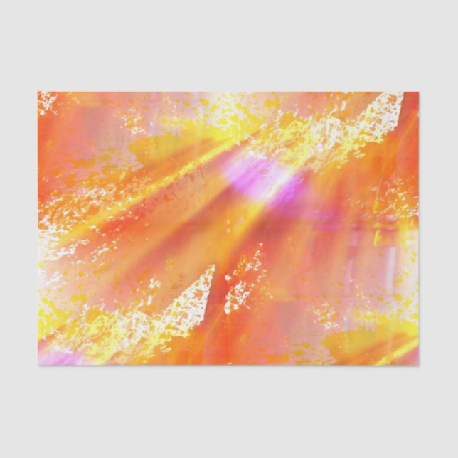 colour seamless art background yellow, orange tissue paper (Front)