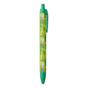 colour seamless background green, yellow black ink pen