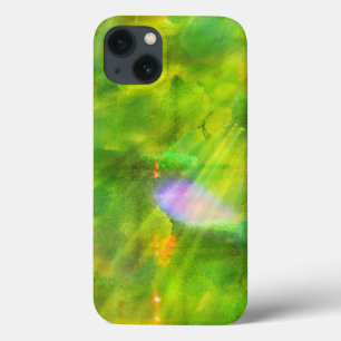 colour seamless background green, yellow iPhone 13 case