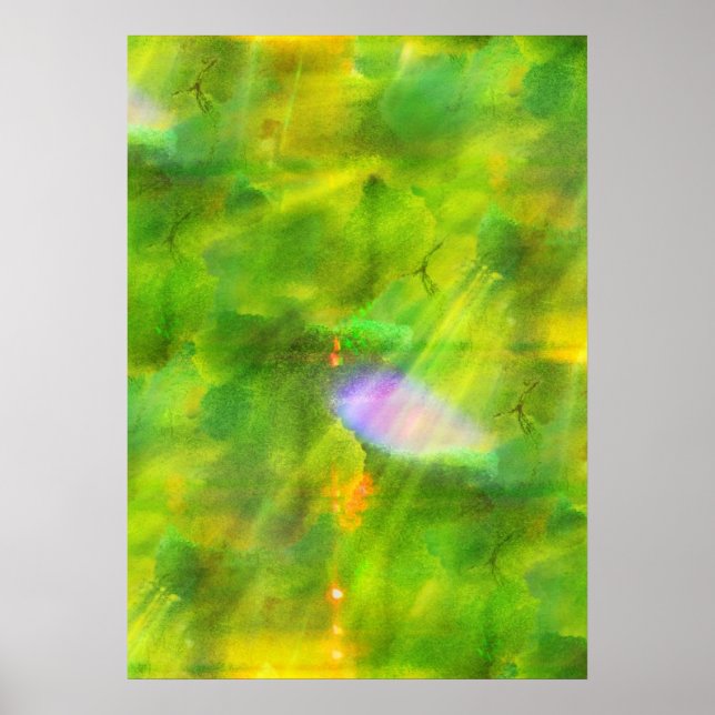 colour seamless background green, yellow poster (Front)