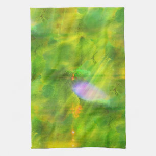 colour seamless background green, yellow tea towel