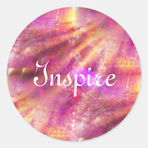 colour seamless background purple, pink classic round sticker
