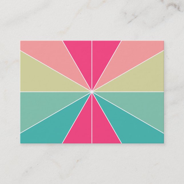 Colour Segments 01 Business Card (Front)