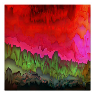 "Colour Serenade" Colourful Abstract Art Poster