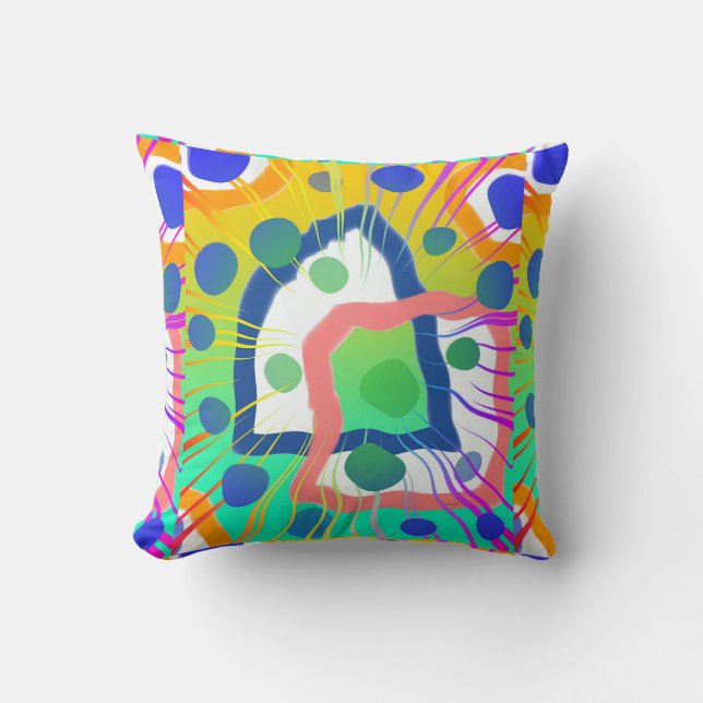Colour Shapes Dynamo Cushion (Front)
