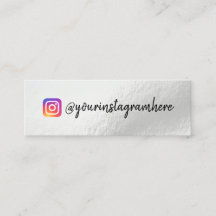 Colour Shift Holographic Mini Business Card