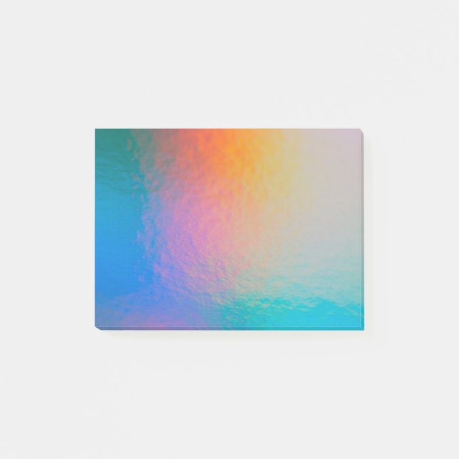Colour Shift Neon Light Holographic Trendy Post-it Notes (Front)