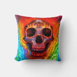 Colour Skull Cushion