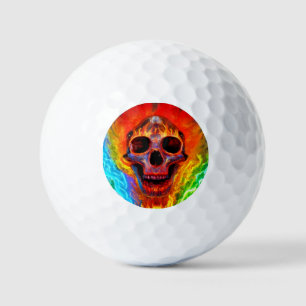 Colour Skull Golf Balls