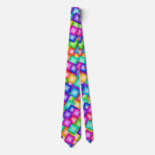 Colour Sparkle Cubes Tie