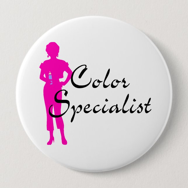 Colour Specialist 10 Cm Round Badge (Front)