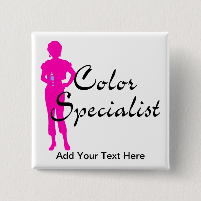 Colour Specialist 15 Cm Square Badge (Front)