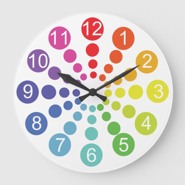 Colour Spectrum Large Clock (Front)