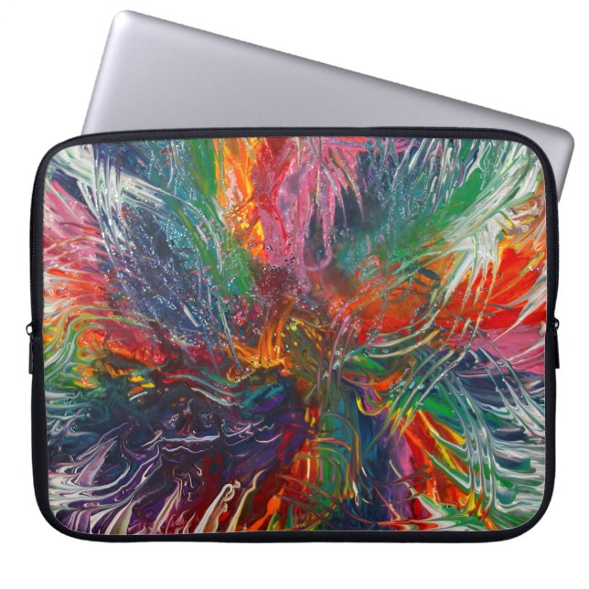Colour Spectrum Pinwheel Laptop Sleeve (Front)