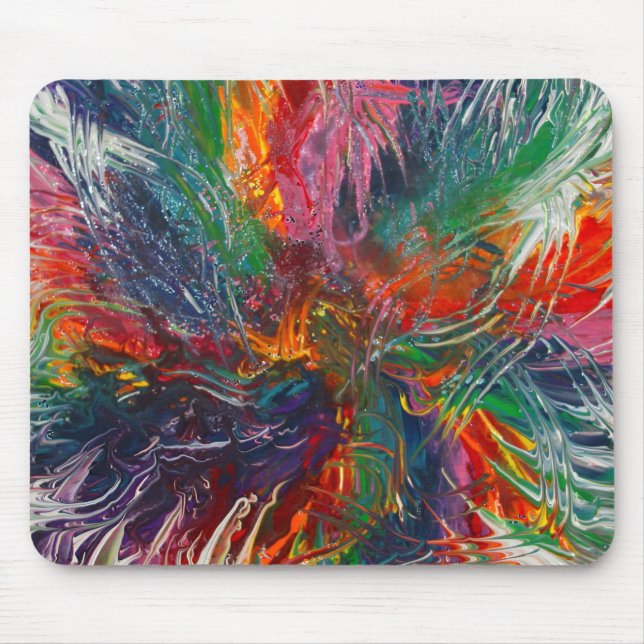 Colour Spectrum Pinwheel Mouse Pad (Front)