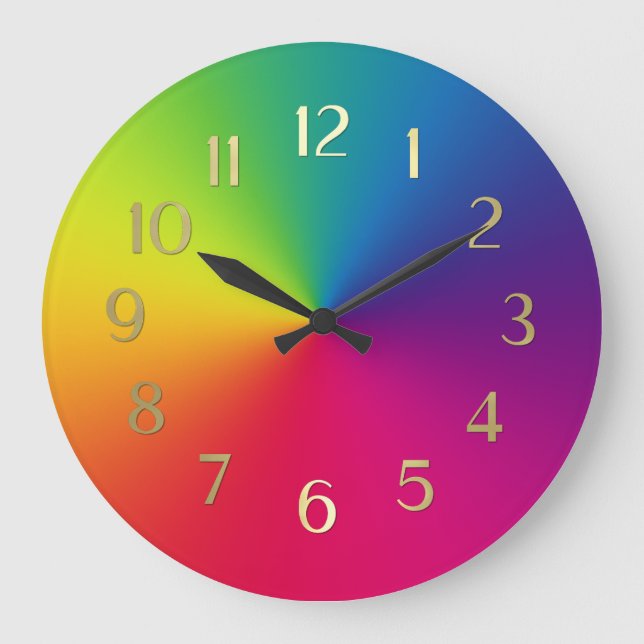 Colour Spectrum Watch Large Clock (Front)
