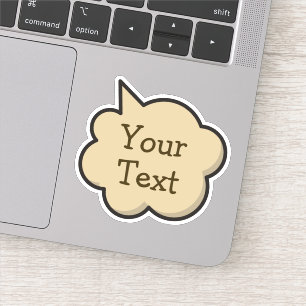 Colour Speech Bubble Sticker