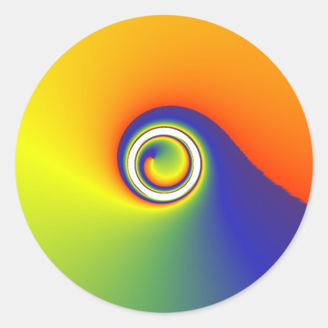 colour spin classic round sticker (Front)