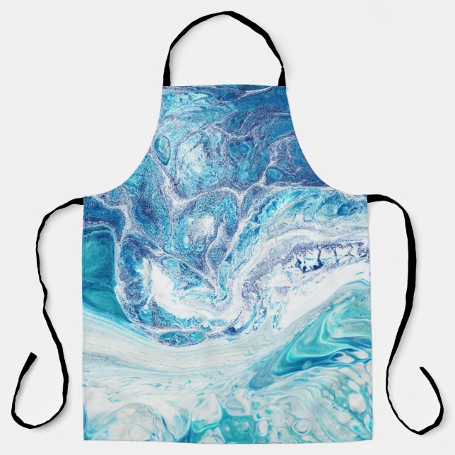 Colour Splash: Acrylic Abstract Background Apron (Front)