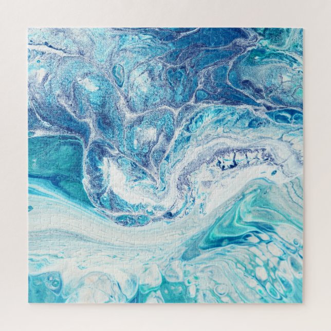 Colour Splash: Acrylic Abstract Background Jigsaw Puzzle (Vertical)