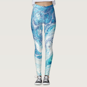 Colour Splash: Acrylic Abstract Background Leggings